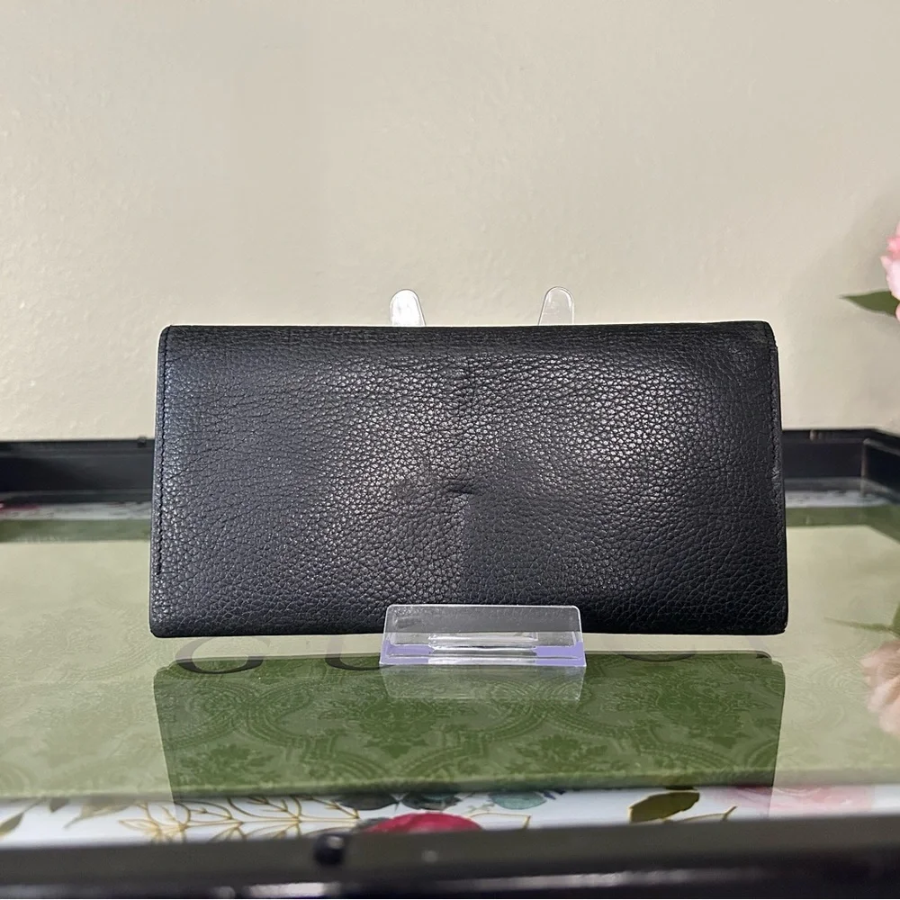 Father’s Day Burberry Black Leather Bifold Wallet w/ Nova Check Interior Slot